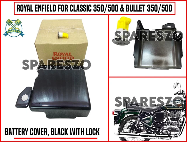 royal enfield leather battery cover