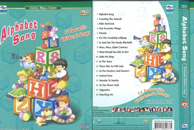 44D NEW SEALED DVD Region Oversea ALPGABET SONG $22.80