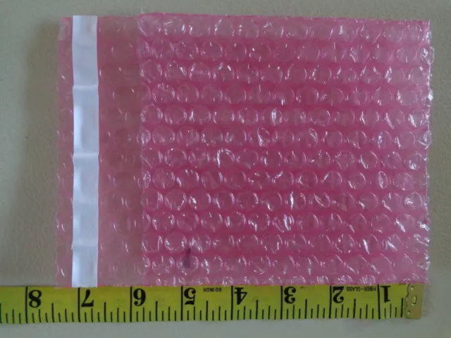 25 Anti-Static Bubble Out Bags 5 x 5.5 Resealable Static Shielding Bag