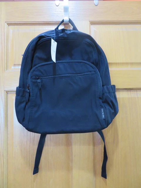 Vera Bradley Cotton Campus Backpack-CLASSIC BLACK-  NEW WITH TAGS- FREE SHIP