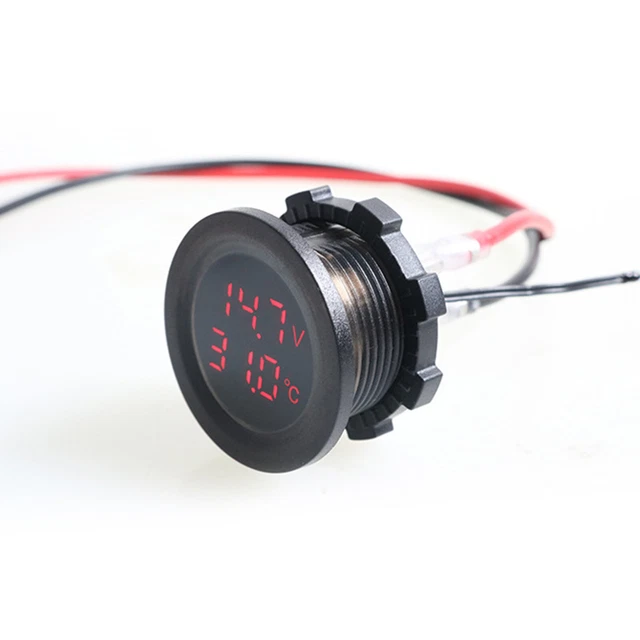 Voltmetro temperatura doppio display modificato a caldo modifica tensione auto test Di