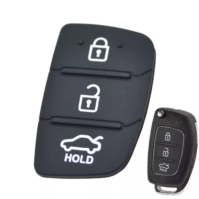 Rubber Pad Remote Key Shell For Hyundai Creta I20 / I40 Tucson Elantra IX35 IX45