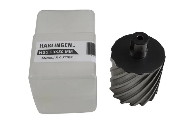 59 x 50mm HSS Annular Broach Cutter Universal Weldon Shank Rotabroach Slugger