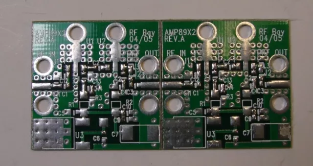 Develop PCB Pour RF Mmic 2-Stage SOT-89 Paquet Cascade, 2pcs