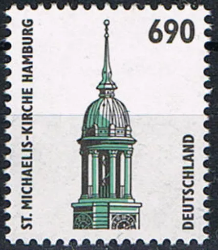 1860 ** postfrisch, BRD 1996,  SWK. St. Michaelis Kirche