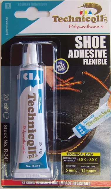 Technicqll R-341 ADHESIVE GLUE FOR SHOES LEATHER RUBBER FELT NYLON  LEATHERETTE 5902051000341