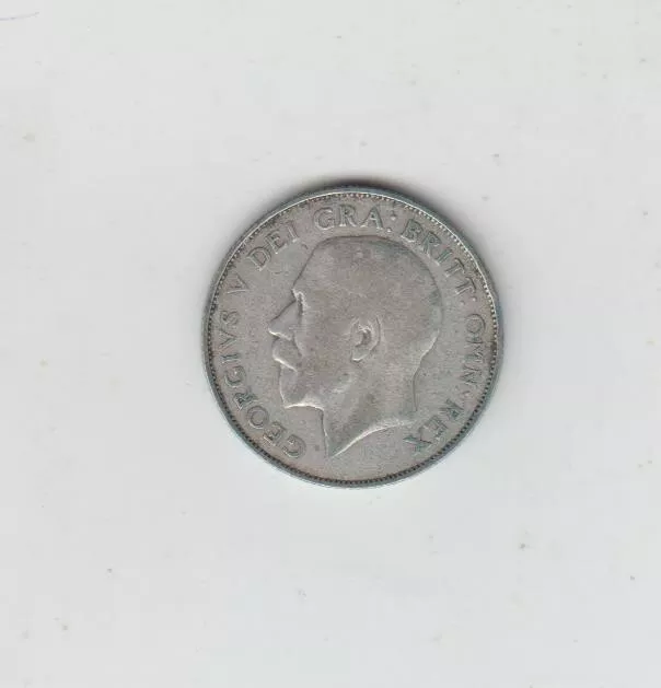 Scarce 1925 George V Silver (.500) Shilling, Fine