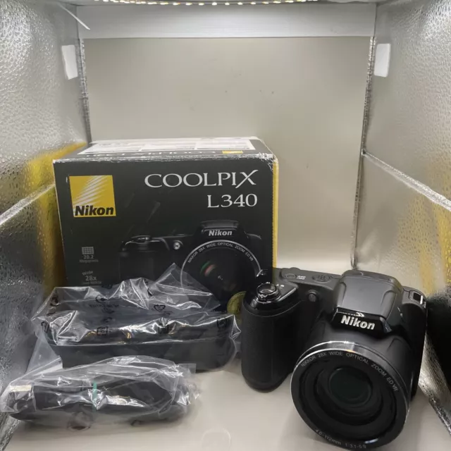 NIKON Coolpix L340 20.2 Megapixel Digital Bridge Camera With Box