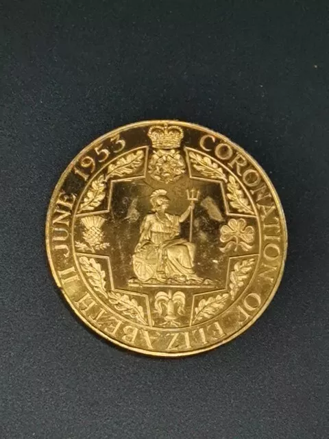 1953 Queen Elizabeth Ii Coronation Medallion