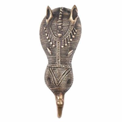Brass Tribal Face Small Ear Wall Hooks Hangers Holder Hanging Coat Towel Clothes