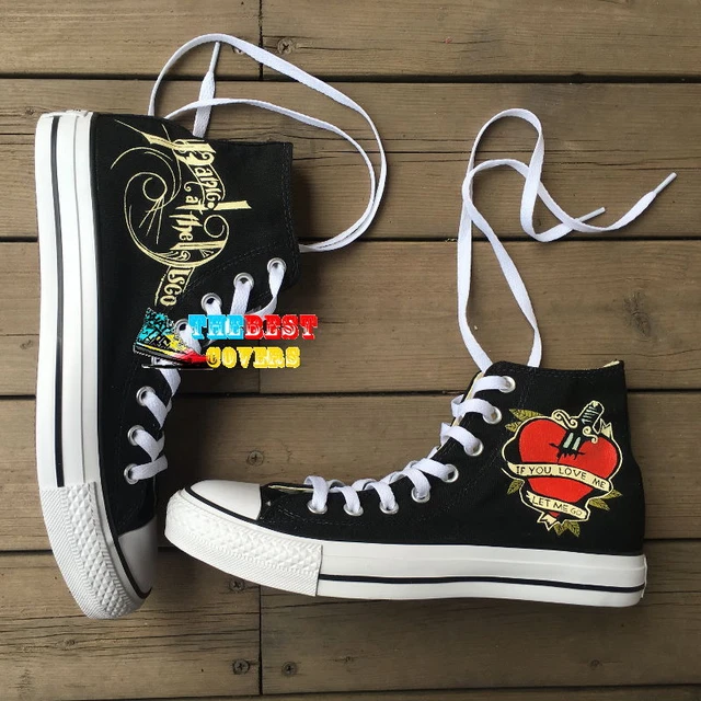 PANIC AT THE DISCO P ATD 1 hand painted shoes zapatos pintados scarpe dipinte 65.00 PicClick