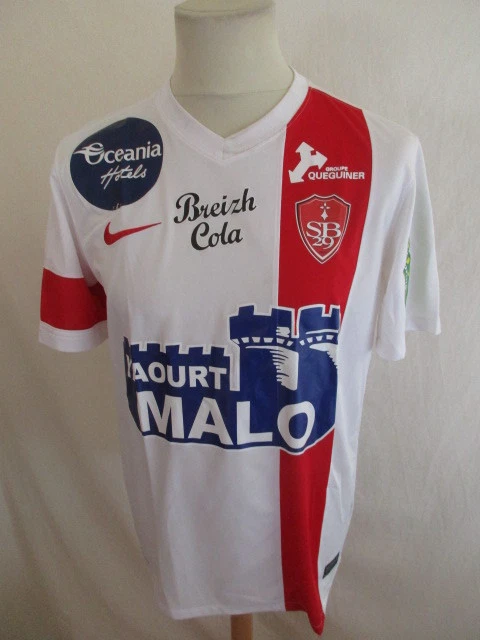 Maillot Domicile Stade De Reims 2014 Hummel Vintage, Numéro 5, Taille L, Pour Homme