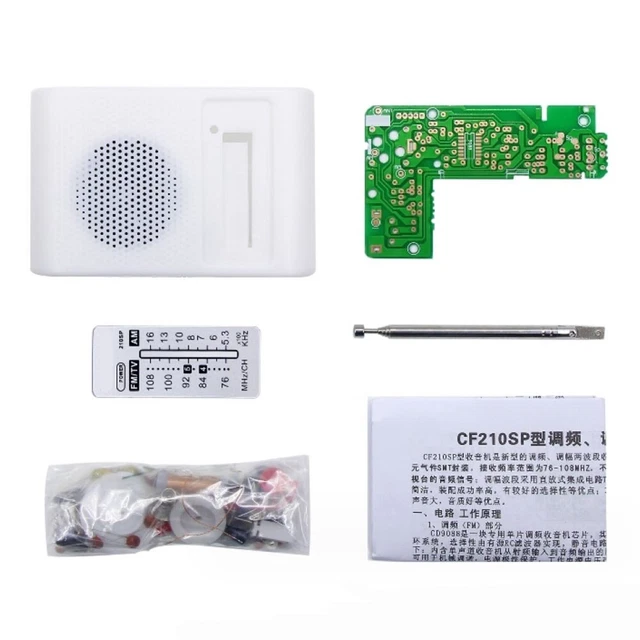 Kit fai da te radio stereo FM AM CF210SP parti di apprendimento elettronico con design nuovo