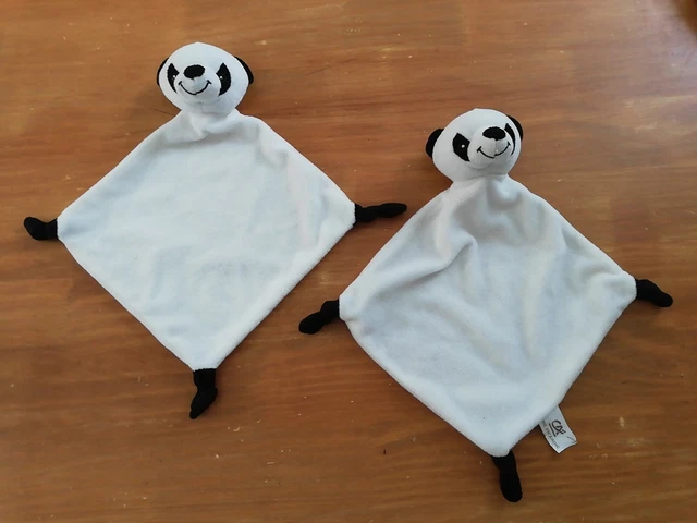 Lot 2 Doudou Credit AGRICOLE CA Panda Noir Blanc Plat
