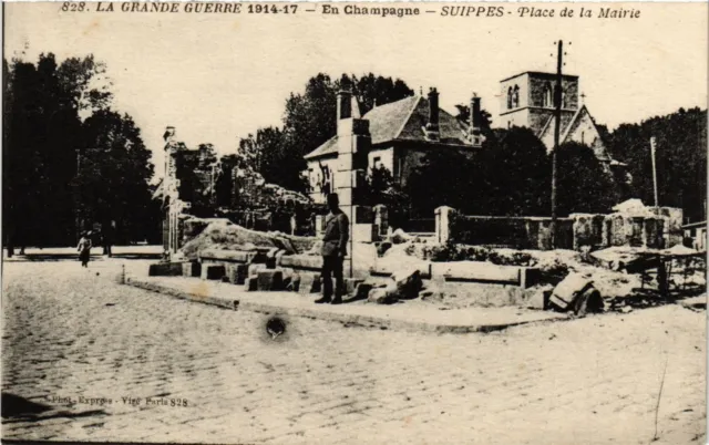 CPA in Champagne SUIPPES-Place de la Mairie (346390)