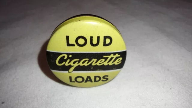 Vintage "LOUD" Cigarette Loads Yellow & Black Tin Empty