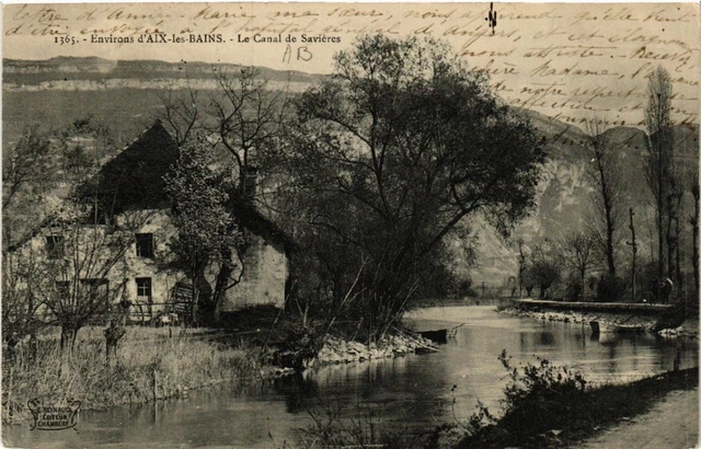CPA Env. d'AIX-les-BAINS - Le Canal de Savieres (438618)