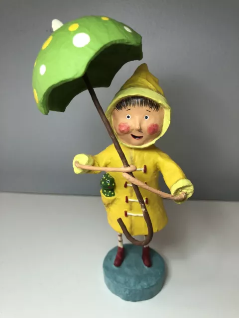 April Showers Lori Mitchell Figurine Umbrella Frog Rain 6.5” H