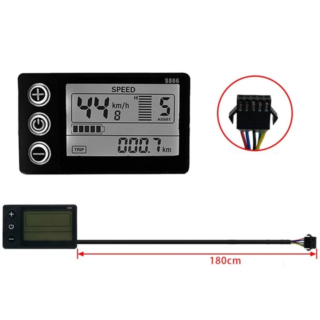 Kit panneau d'affichage noir contrôleur de moteur 120*53*43 mm 500 W ABS