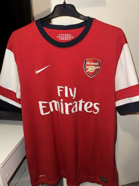 Ensemble Maillot + Short Arsenal Domicile 2013-2014 - Taille L - Marque Nike - Occasion Très Bon état