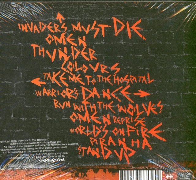 PRODIGY INVADERS MUST Die CD/DVD Europe Take Me To the Hospital 2009 ...