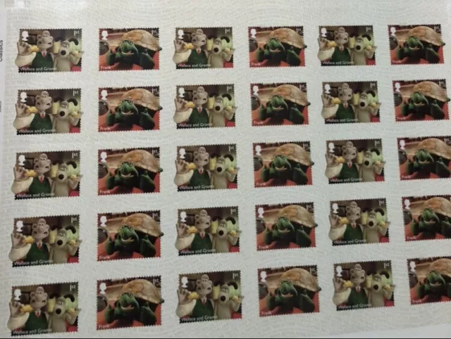 30x Royal Mail 1st Class Stamps ⭐️Wallace & Gromit⭐️ ✅Can Be Used For Postage