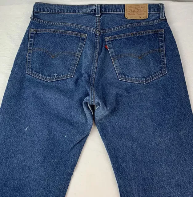 VINTAGE LEVIS JEANS Denim Pants Made in USA Mens 38/34 Levi Strauss 80s ...