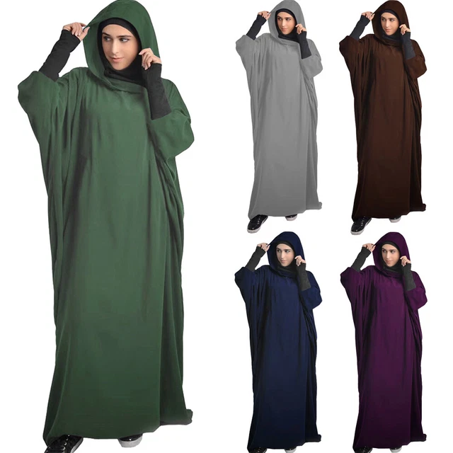 Overhead Robe MUSLIM WOMEN ABAYA Hijab Maxi Dress Overhead Prayer Dress Khimar Robe ...
