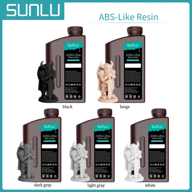 Sunlu 1KG Standard/ABS-Like/Toughness/High Temperature/PA/Washable 405nm resina 3