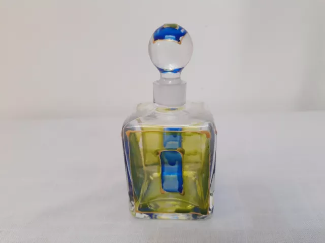 Vintage Empty Art Deco Glass Perfume Scent Bottle Liquid Storage Bottle