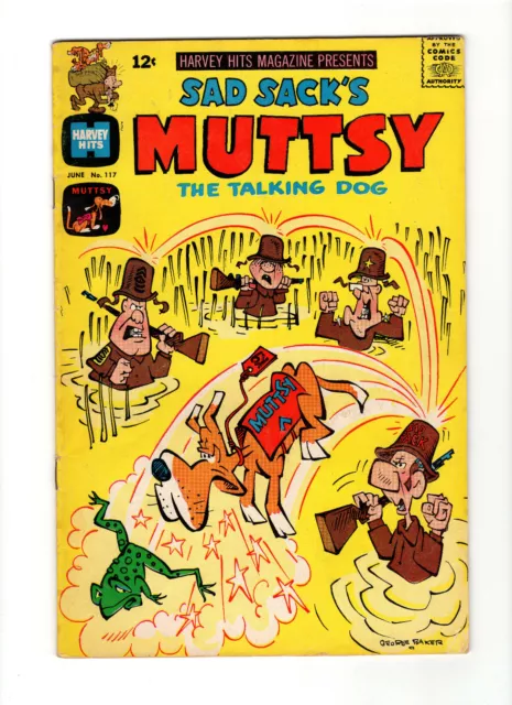 Harvey Hits: Sad Sack's Muttsy The Talking Dog #117 (1967, Harvey Comics)