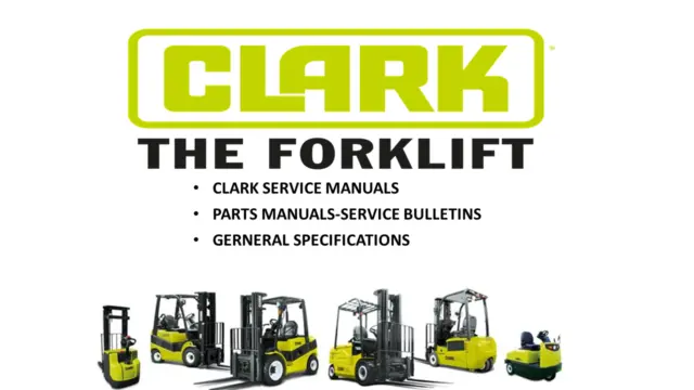 CLARK FORKLIFT Service Manuals-Parts Manuals on USB Flash Drive.