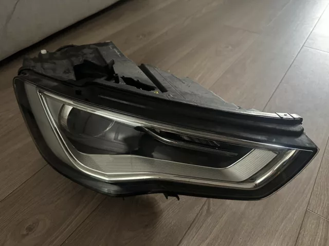 Audi A3 S3 Headlight Bi-Xenon LED DRL Right Hand Drivers Side 2012-2016 Damaged