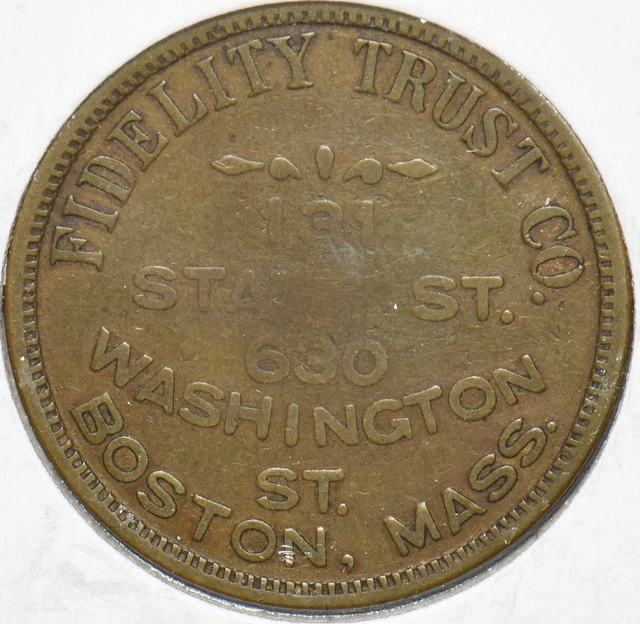 FIDELITY ドンキーコート　M MADE IN U.S.A FIDELITY , TRUST Co. Boston, Mass. Good For 50c/$5 *z81
