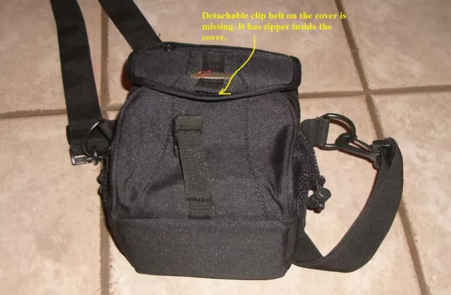 Lowepro Nylon Black Gray Shoulder Belt  Bag Ex120 Carry DSLR Camera Travel Case
