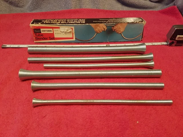Sears Craftsman Tube Bender Set 955411 W/Box Vtg Usa
