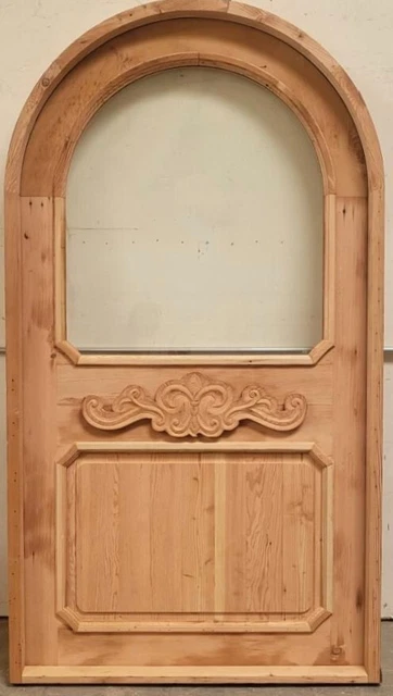 Rustic arched door solid wood oak mahogany alder birch maple Choose species/size