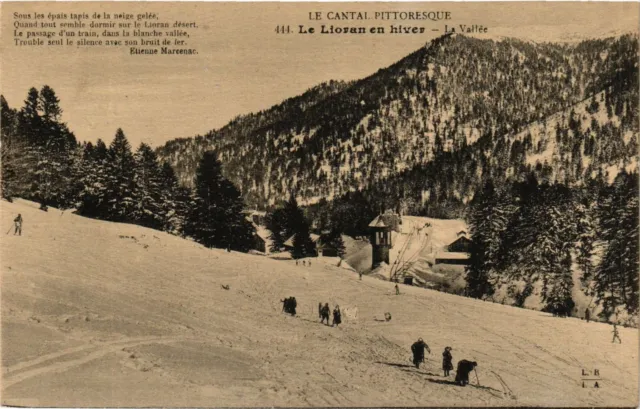 CPA Le Cantal Pittoresque - LE LIORAN en hiver - La Vallée (435894)