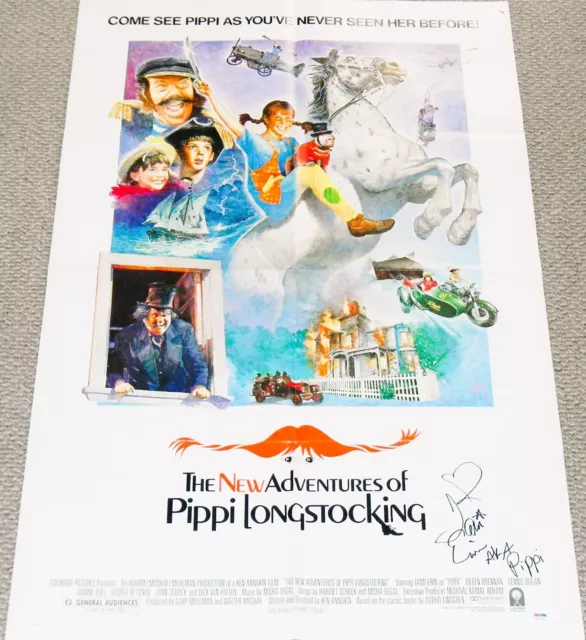 Autographed The New Adventures Of Pippi Longstocking Movie Poster By Tami Erin