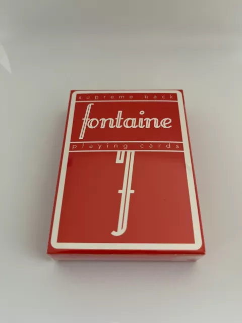 [Sealed] Fontaine Playing Cards (Red) by Zach Mueller