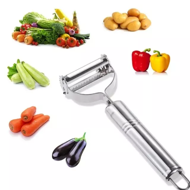 Stainless Steel Potato Peeler Vegetable Carrot Fruit Slicer French Cutter Grater