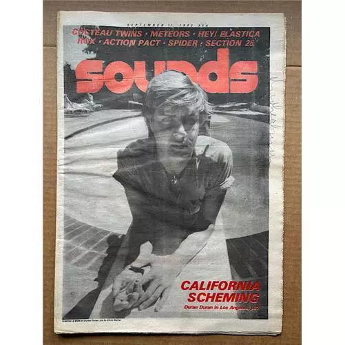 DURAN DURAN SOUNDS MAGAZINE SEPTEMBER 11 1982 SIMON LE BON COVER with more insid