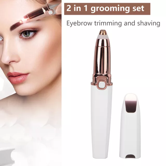 Women's Lady  Brow Facial Eyebrow Hair Remover Electric Trimmer Epilator