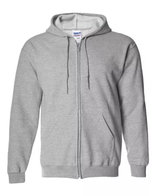 Gildan Heavy Blendª Full-Zip Hooded Sweatshirt 18600 - Sport Grey - 5X-Large