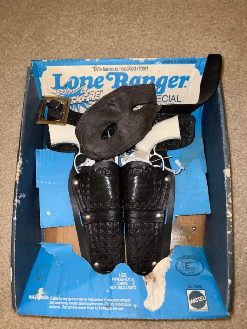 ULTRA RARE! MATTEL LONE RANGER SILVER SPECIAL Double Holster Set Mask ULTRA RARE! MATTEL LONE RANGER SILVER SPECIAL Double Holster Set Mask