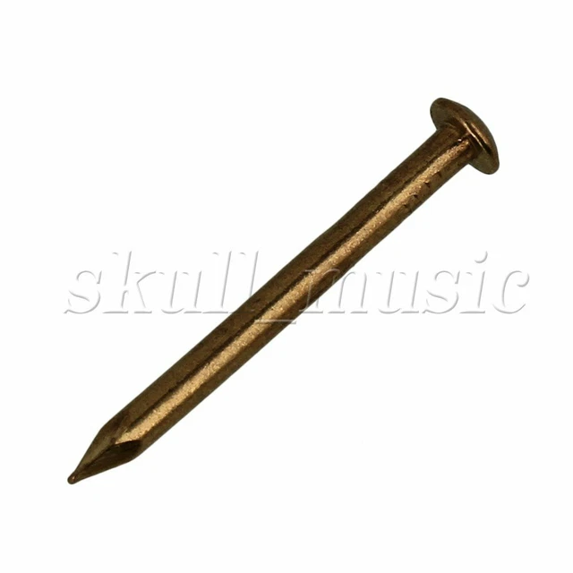 300x Antique Brass Furniture  Copper Miniature Nail Round Head 18mm 3