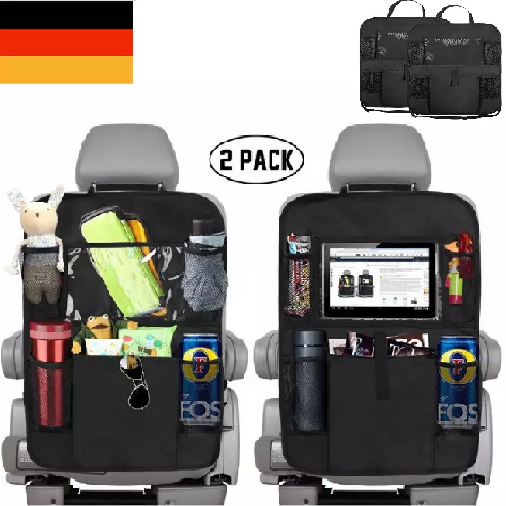 2 Stk Rückenlehnenschutz Auto Rücksitz Organizer für Kinder Kick Matten-Schutz