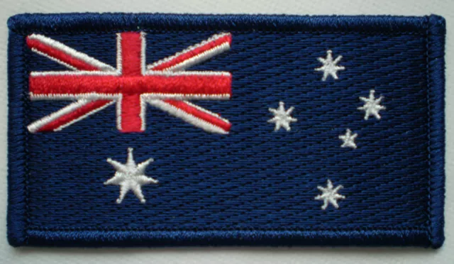100% Embroidered Iron On Aussie Flag & Australia Coat Of Arms Badge Patch Pack !