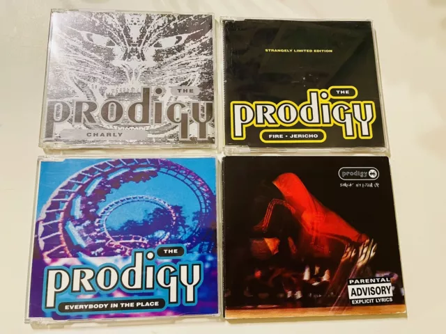 The Prodigy Cd Singles. Charly.Fire. Everybody..etc. 5 Cd Bundle.