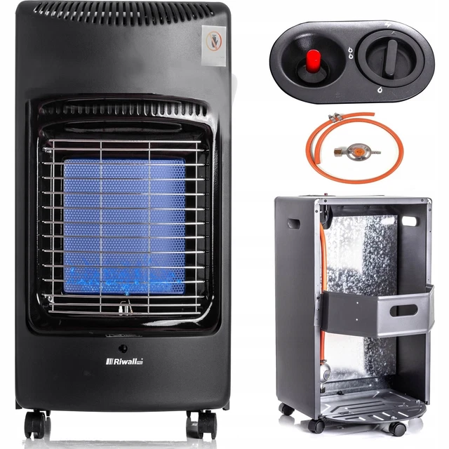 Gasheizung Heizgerät Camping Heizkörper Mit Rädern Gasofen 5000W  420 x 720 mm